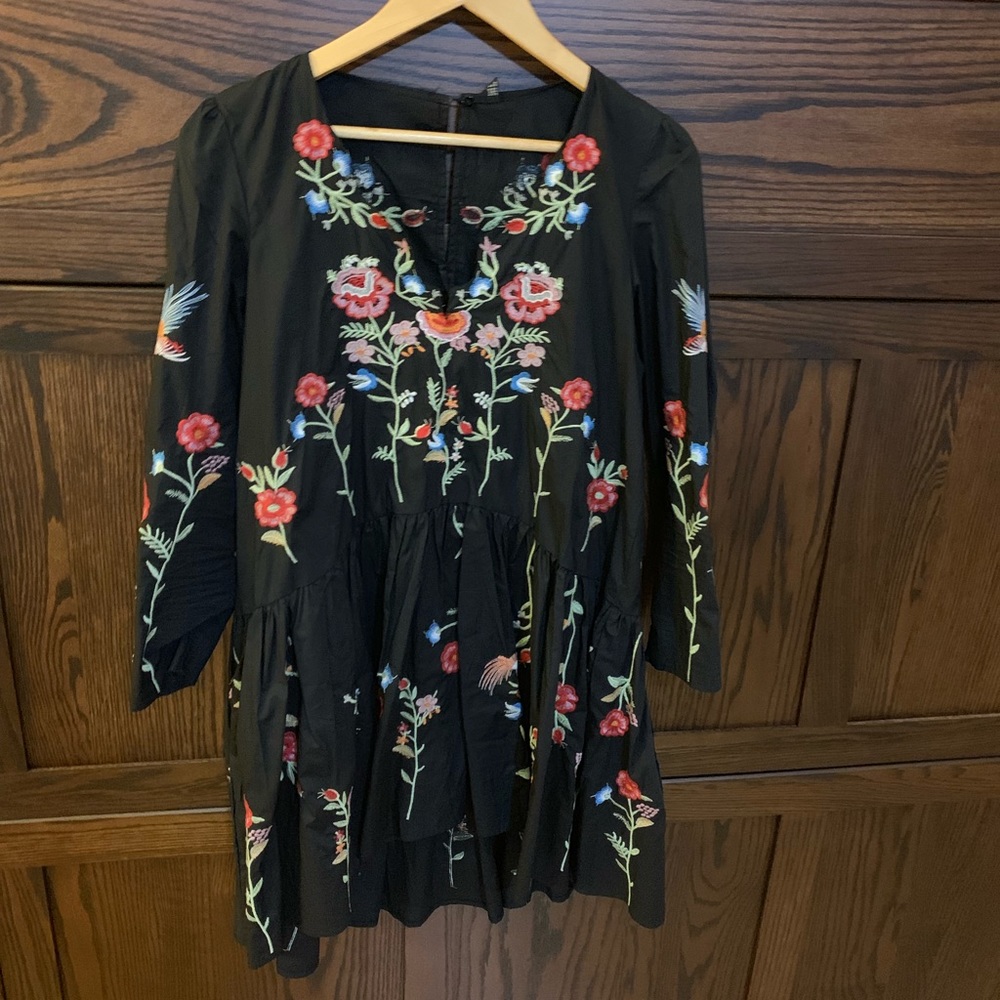 Embroidered vintage dress